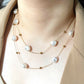 Freshwater pearl bead layered necklace [Fast delivery]