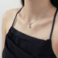 Pearl hook necklace silver [Fast delivery]
