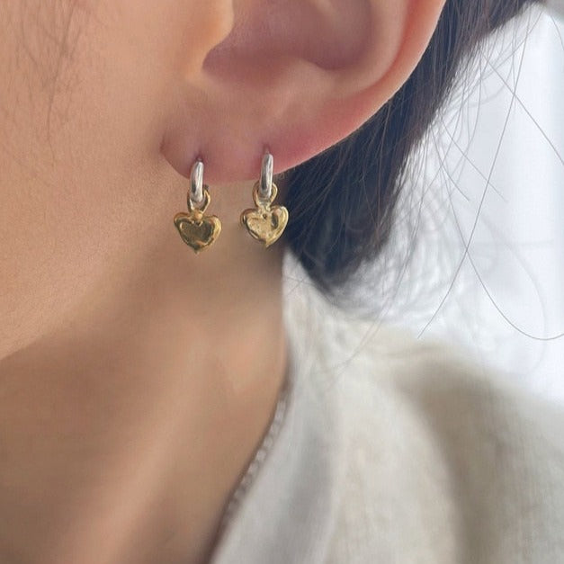 ミニハートチャーム　ピアス　【予約商品】