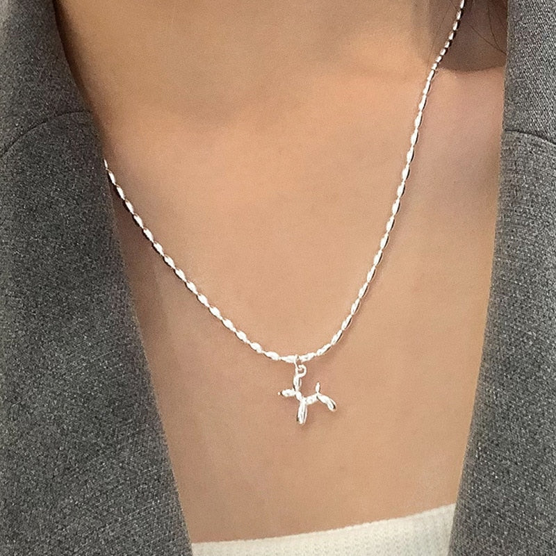 Balloon Dog Necklace Gold/Silver [Pre-order item]