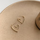 Heart Hoop Earrings Gold/Silver [Pre-order Item]