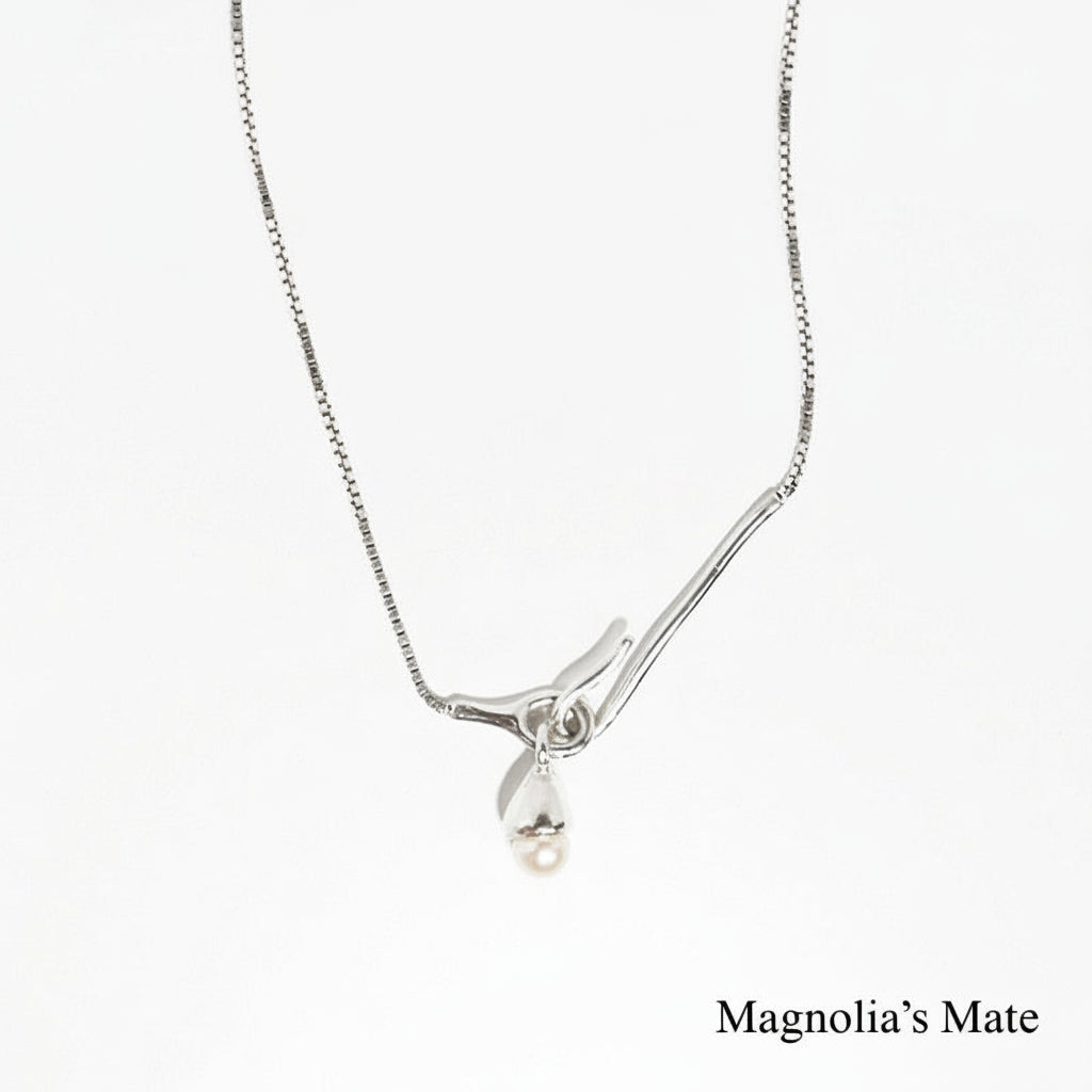 パールフックネックレス　シルバー　【予約商品】