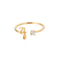 Initial Stone Ring AZ 3 colors [Pre-order item]