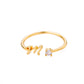 Initial Stone Ring AZ 3 colors [Pre-order item]