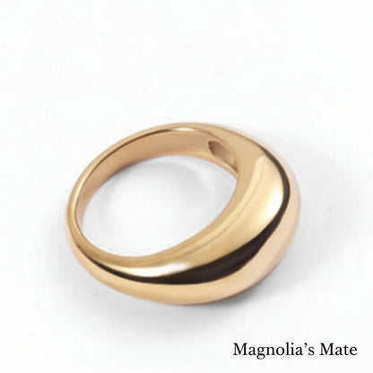 ぷっくりボリュームリング　シルバー/ゴールド　【予約商品】