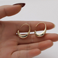 C Drop Earrings Gold/Silver [Fast Shipping]