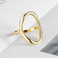 Oval Cocktail Ring Gold/Silver [Fast Shipping]