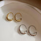 C Drop Earrings Gold/Silver [Fast Shipping]