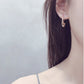 C Drop Earrings Gold/Silver [Fast Shipping]