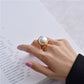 Drop pearl ring [Fast delivery]