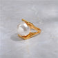 Drop pearl ring [Fast delivery]