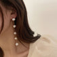 Swinging Freshwater Pearl Earrings Gold [Fast Shipping]
