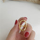 Oval Cocktail Ring Gold/Silver [Fast Shipping]