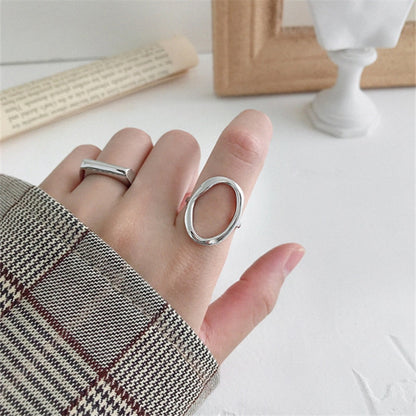 Oval Cocktail Ring Gold/Silver [Fast Shipping]