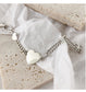Heart Pendant Chain Bracelet Silver [Fast Shipping]