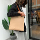 Two-tone tote bag in 4 colors [Pre-order item]