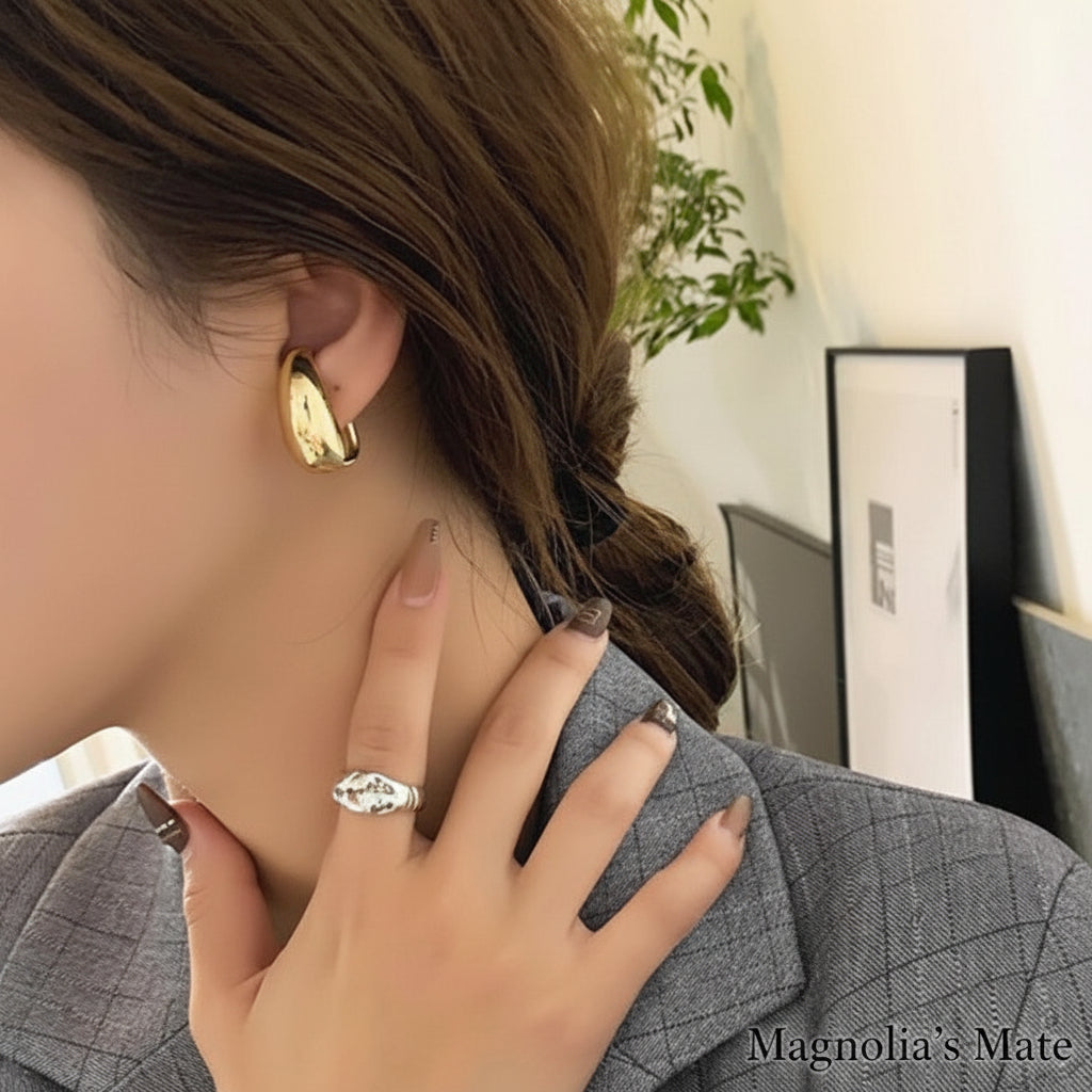 グロッシーボリュームイヤーカフ　　ゴールド/シルバー【予約商品】