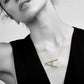 Large Initial Necklace Gold [Pre-order Item]