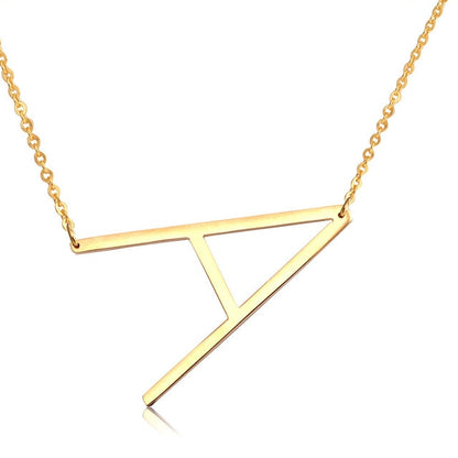 Large Initial Necklace Gold [Pre-order Item]