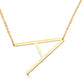 Large Initial Necklace Gold [Pre-order Item]