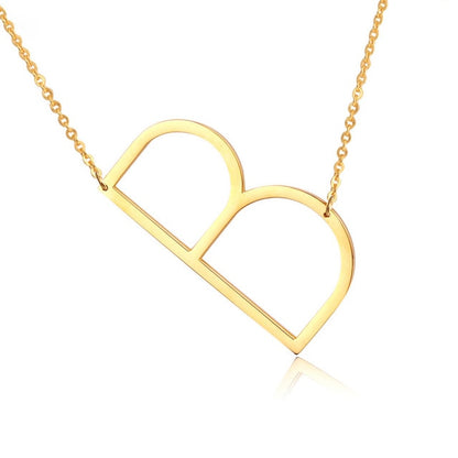 Large Initial Necklace Gold [Pre-order Item]