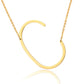 Large Initial Necklace Gold [Pre-order Item]