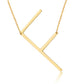 Large Initial Necklace Gold [Pre-order Item]