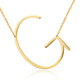 Large Initial Necklace Gold [Pre-order Item]