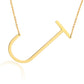 Large Initial Necklace Gold [Pre-order Item]