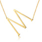 Large Initial Necklace Gold [Pre-order Item]