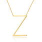 Large Initial Necklace Gold [Pre-order Item]