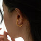 Twisted Nuance Ear Cuff 2P Gold/Silver [Fast Shipping]