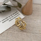3D Chain Ring Gold [Fast Shipping]