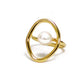 Pearl on Orbit Ring Gold [Fast Shipping]