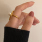 Pearl on Orbit Ring Gold [Fast Shipping]