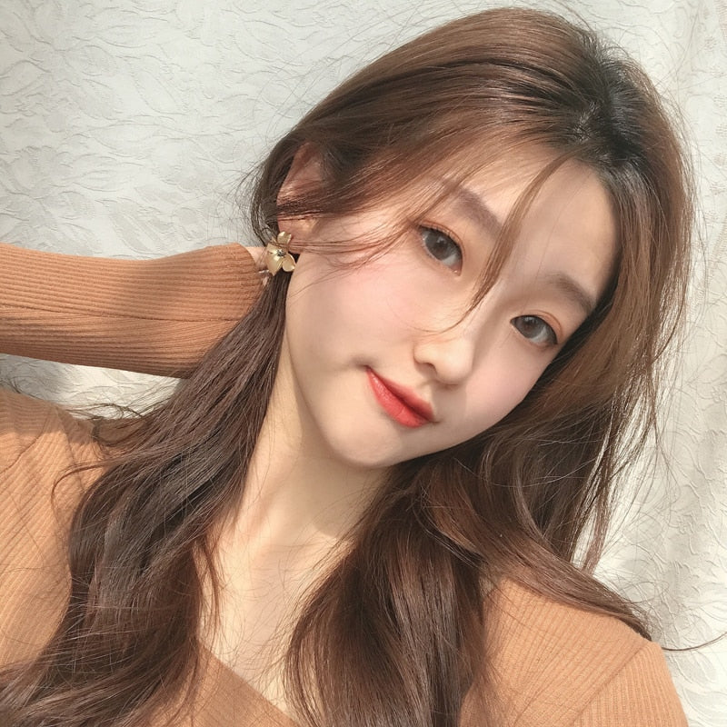 Matte Flower Earrings/Earrings Silver/Gold [Pre-order Item]