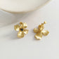 Matte Flower Earrings/Earrings Silver/Gold [Pre-order Item]