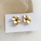 Matte Flower Earrings/Earrings Silver/Gold [Pre-order Item]