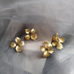 Matte Flower Earrings/Earrings Silver/Gold [Pre-order Item]