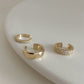 Pavé Diamond Ear Cuff 3P Set Gold/Silver [Fast Shipping]
