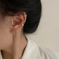 Pavé Diamond Ear Cuff 3P Set Gold/Silver [Fast Shipping]