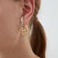 Two-tone 3-ring ear cuff [Fast delivery]