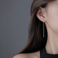 Long line earrings, silver [Fast delivery]