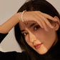 Half Natural Pearl Chain Bracelet Gold [Pre-order Item]