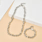 Chain Necklace &amp; Bracelet Set Gold/Silver [Fast Shipping]