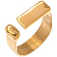 i Shape Ring Gold/Silver [Fast Shipping]