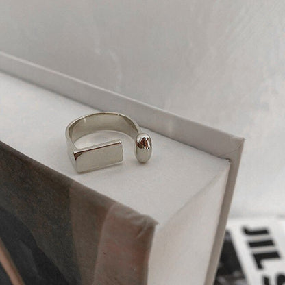 i Shape Ring Gold/Silver [Fast Shipping]