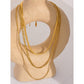 Stainless steel chain necklace 3-piece set Gold/Silver [Fast delivery]