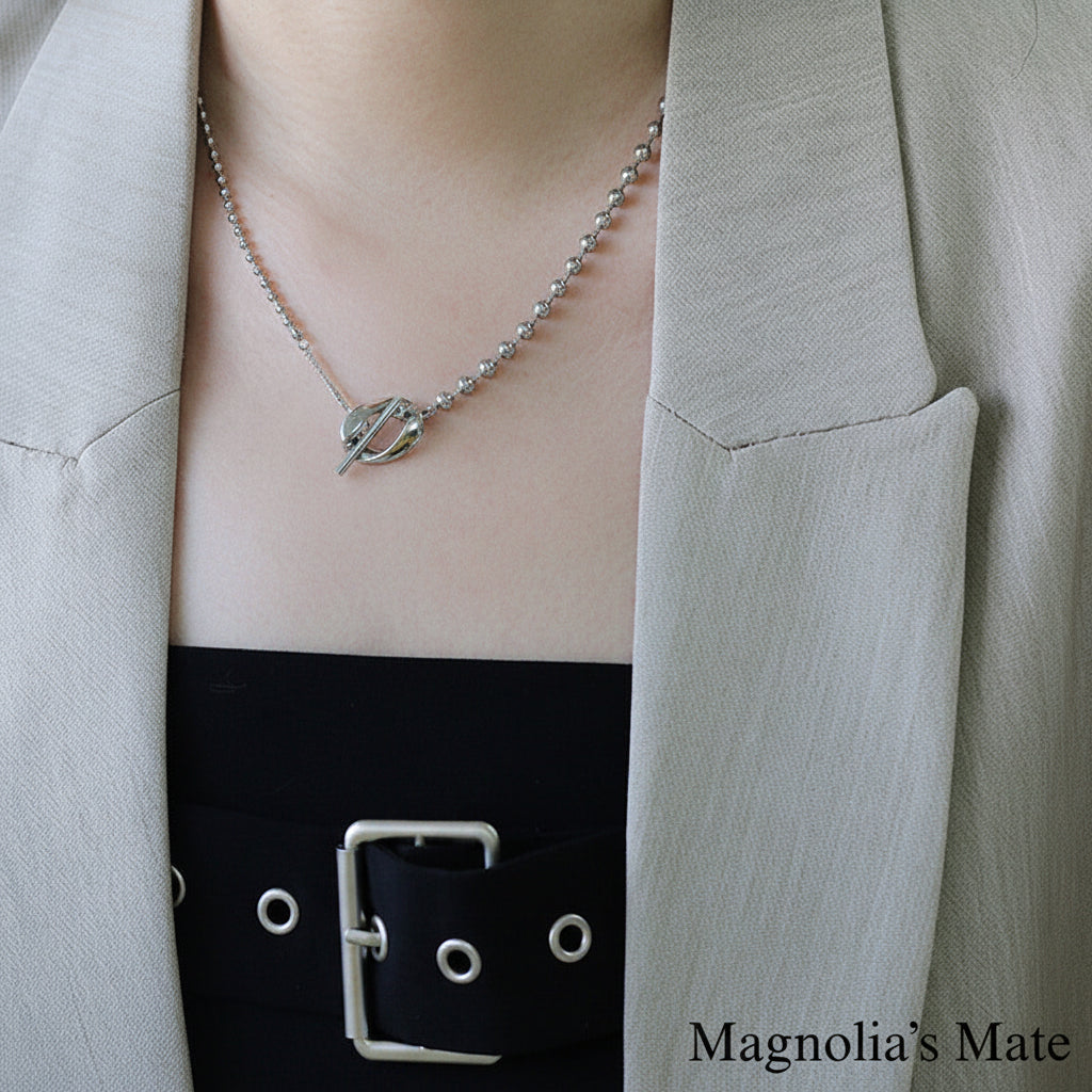 Small Ball Chain Necklace Gold/Silver [Fast Shipping]