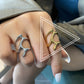 Tree branch motif ring silver/gold [Pre-order item]